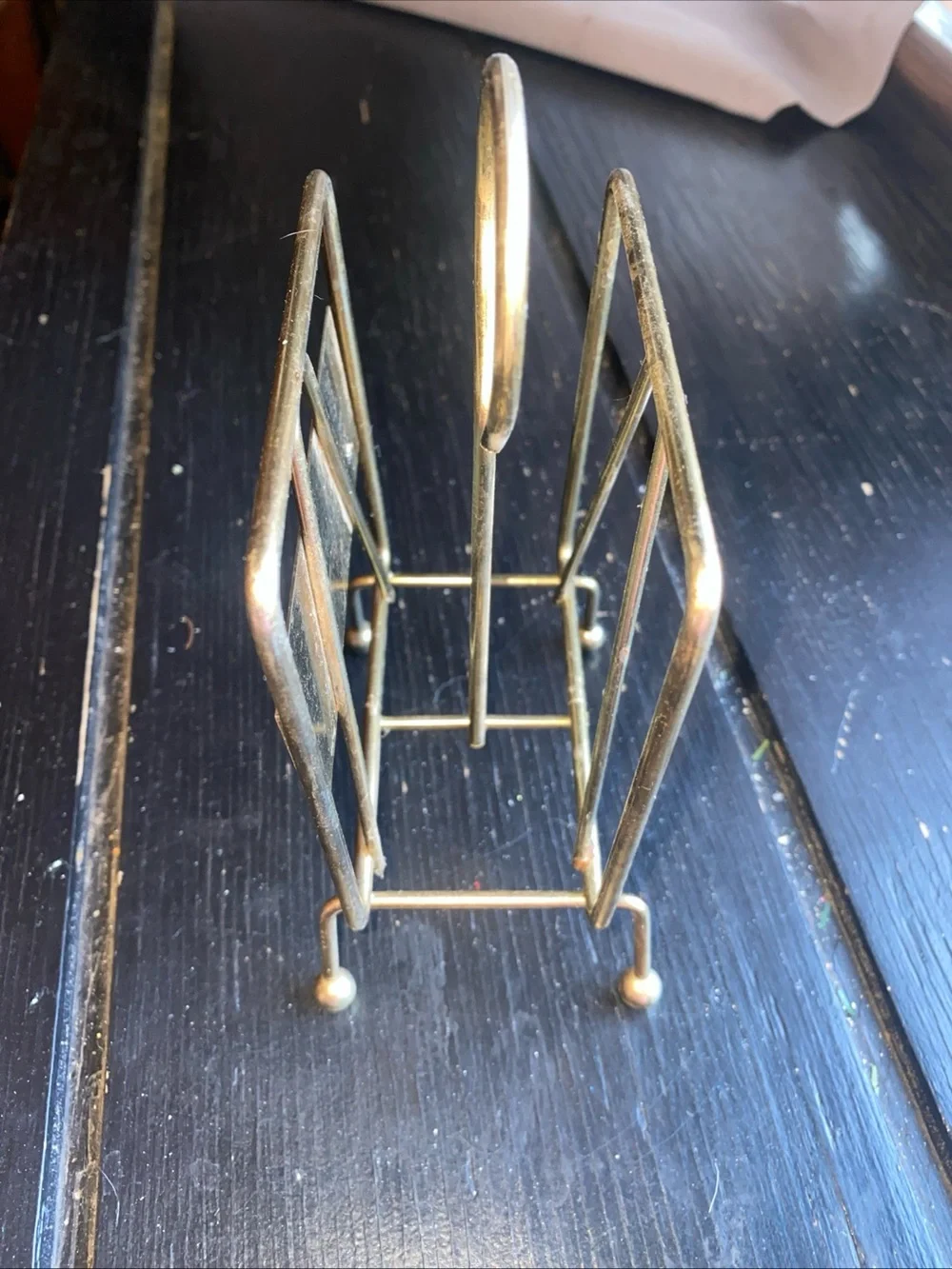 Gold Metal Napkin & Letter Holder - Stylish Home Dining Accessory